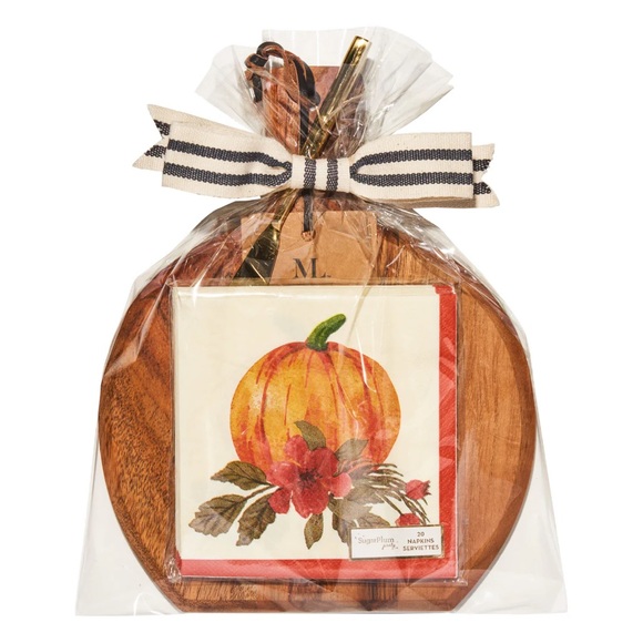 Acacia Wood Cheese Board and Spreader Gift Set